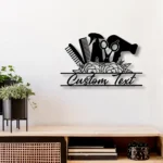 Occupations Trades Metal Sign Tresses Salon 1