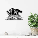 Occupations Trades Metal Sign Tresses Salon 1