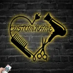 Occupations Trades Metal Sign Tresses Stylist Name 1