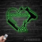 Occupations Trades Metal Sign Tresses Stylist Name 1