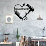 Occupations Trades Metal Sign Tresses Stylist Name 1
