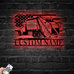 Occupations Trades Metal Sign Us Garbage Hauler Driver 1