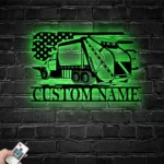 Occupations Trades Metal Sign Us Garbage Hauler Driver 1