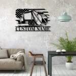 Occupations Trades Metal Sign Us Garbage Hauler Driver 1