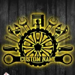 Occupations Trades Metal Sign Wrench Repairman 1