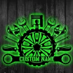 Occupations Trades Metal Sign Wrench Repairman 1