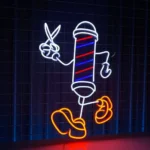 Occupations Trades Neon Sign Barber Pole Led 1