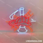 Occupations Trades Neon Sign Fireman 1