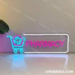 Occupations Trades Neon Sign Pharmacy Logo Open 1