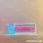 Occupations Trades Neon Sign Pharmacy Logo Open 1