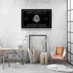 Ohio State Buckeyes Metal Sign Bespoke Ohio State Logo 1