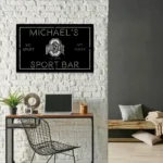 Ohio State Buckeyes Metal Sign Bespoke Ohio State Logo 1