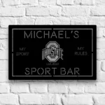 Ohio State Buckeyes Metal Sign Bespoke Ohio State Logo 1