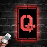 Ohio State Buckeyes Metal Sign Leaf 1