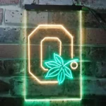 Ohio State Buckeyes Neon Sign Leaf 1
