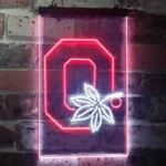 Ohio State Buckeyes Neon Sign Leaf 1