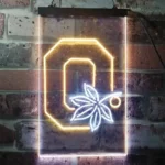 Ohio State Buckeyes Neon Sign Leaf 1