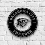 Oklahoma City Thunder Metal Sign Emblem 1