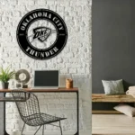 Oklahoma City Thunder Metal Sign Emblem 1