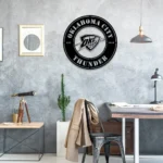 Oklahoma City Thunder Metal Sign Emblem 1