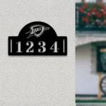 Oklahoma City Thunder Metal Sign Nba Metal House Number Sign 1