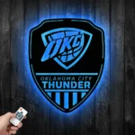 Oklahoma City Thunder Metal Sign Shield Shape 1