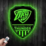 Oklahoma City Thunder Metal Sign Shield Shape 1