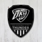 Oklahoma City Thunder Metal Sign Shield Shape 1