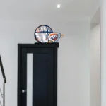 Oklahoma City Thunder Metal Sign Thunder Ball Mark 1