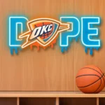 Oklahoma City Thunder Neon Sign Dripping Dope 1