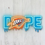 Oklahoma City Thunder Neon Sign Dripping Dope 1
