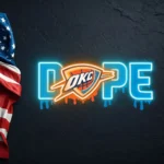 Oklahoma City Thunder Neon Sign Dripping Dope 1