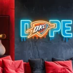 Oklahoma City Thunder Neon Sign Dripping Dope 1