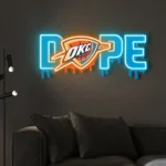 Oklahoma City Thunder Neon Sign Dripping Dope 1