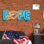 Oklahoma City Thunder Neon Sign Dripping Dope 1