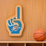 Oklahoma City Thunder Neon Sign Nba Foam Finger 1