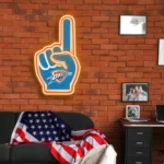 Oklahoma City Thunder Neon Sign Nba Foam Finger 1
