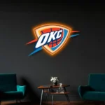 Oklahoma City Thunder Neon Sign Okc Thunder Icon 1
