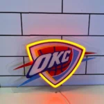 Oklahoma City Thunder Neon Sign Okc Thunder Icon 1