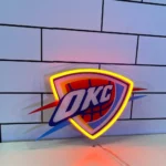 Oklahoma City Thunder Neon Sign Okc Thunder Icon 1