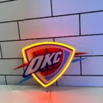 Oklahoma City Thunder Neon Sign Okc Thunder Icon 1