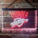 Oklahoma City Thunder Neon Sign Thunder Team Logo 1