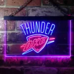Oklahoma City Thunder Neon Sign Thunder Team Logo 1