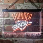 Oklahoma City Thunder Neon Sign Thunder Team Logo 1