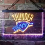 Oklahoma City Thunder Neon Sign Thunder Team Logo 1