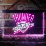 Oklahoma City Thunder Neon Sign Thunder Team Logo 1