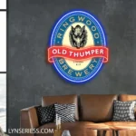 Old Thumper Neon Sign Wild Boar 1