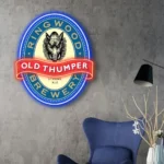 Old Thumper Neon Sign Wild Boar 1