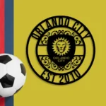 Orlando City Metal Sign Custom Mls Fc 1