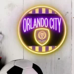 Orlando City Neon Sign Fc Retro Acrylic 1